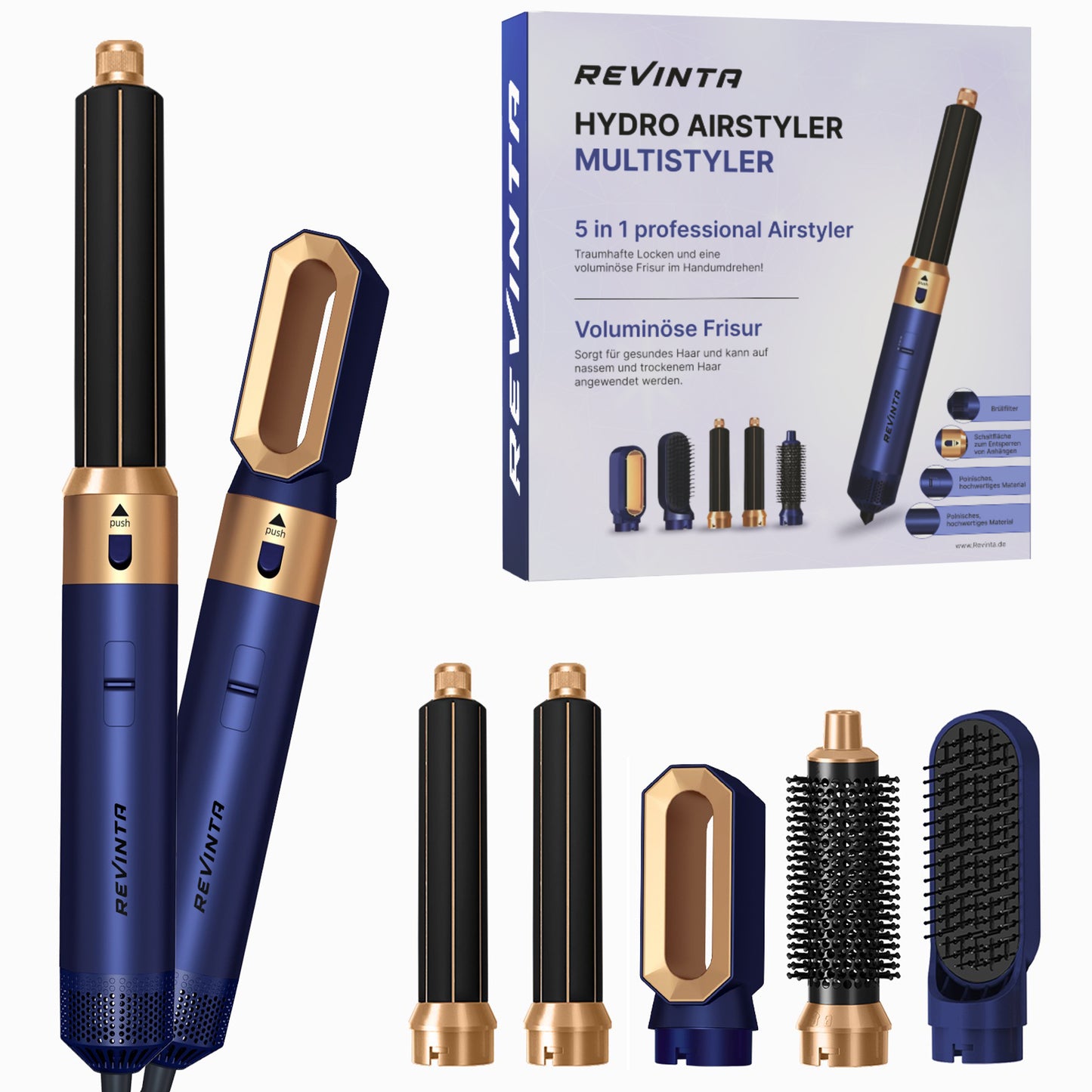 Revinta 5 in 1 Airstyler, Hairstyler