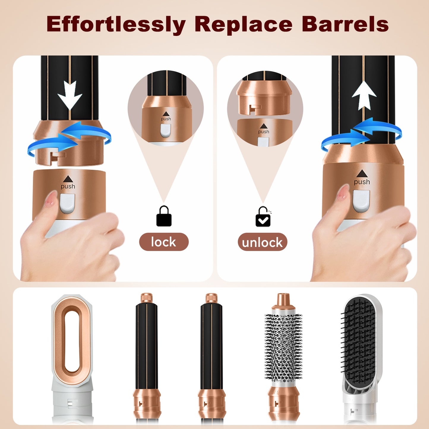 Revinta 5 in 1 Airstyler, Hairstyler